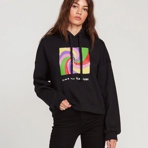 Womens Volcom Ozzie Wave Hoodie Sweatshirt size S